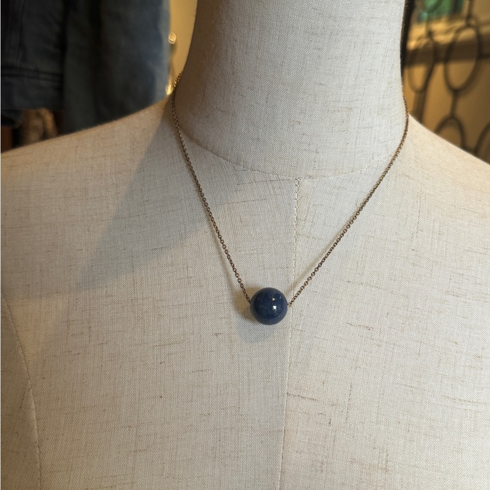 Vintage Lapiz Medium size Drop Necklace